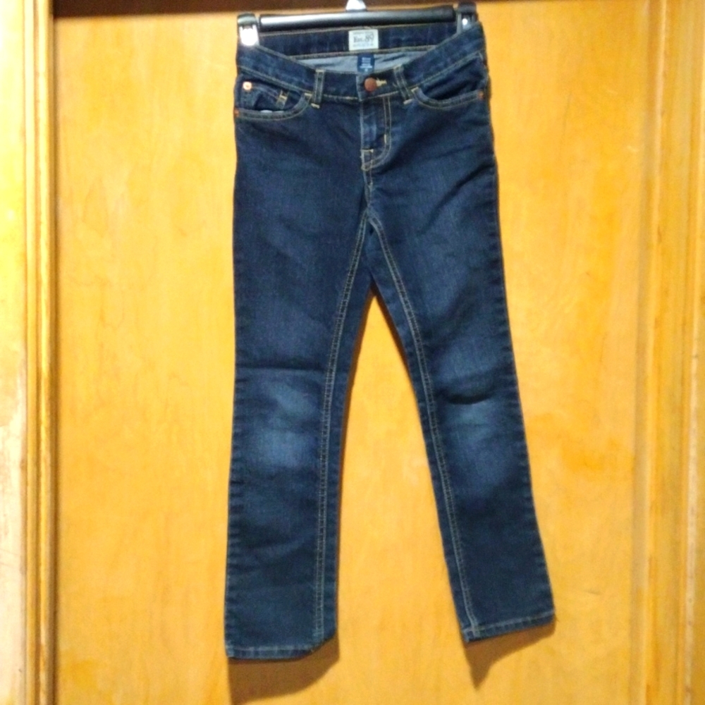 Skinny jeans with adjustable waistband; Size 8 from The Children's Place